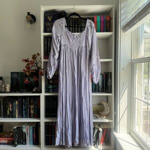 Lilac long sleeve maxi dress